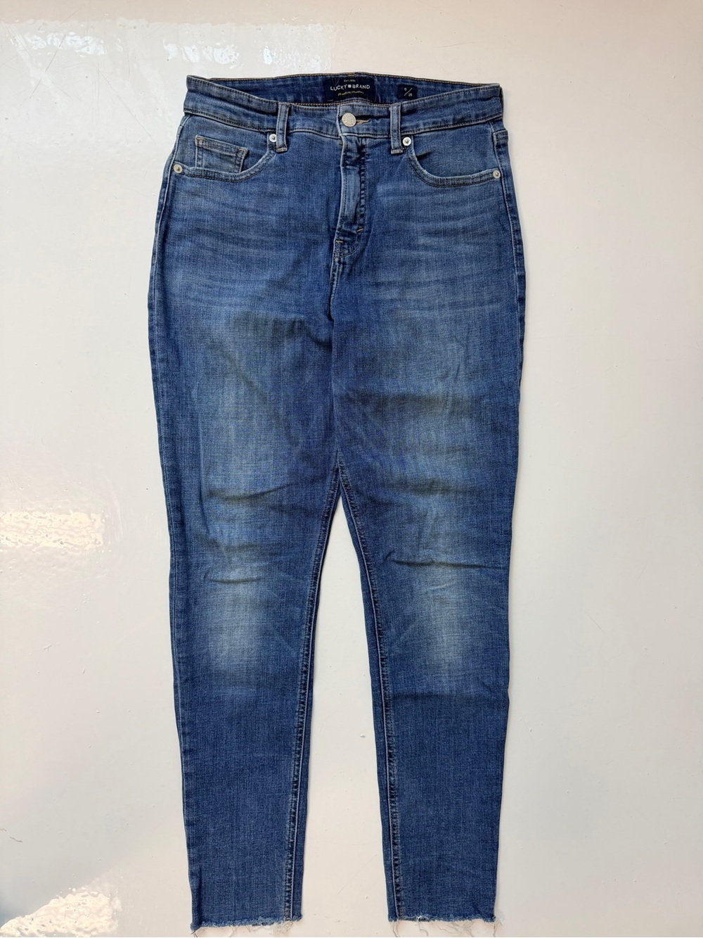 Lucky Brand Women's Light Wash Skinny Jeans Slim Fit Blue Denim Size 6 28R
